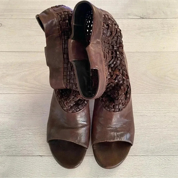 E'CLAT Booties Brown Made in Italy Leather Sz 39.5 - Picture 2 of 10